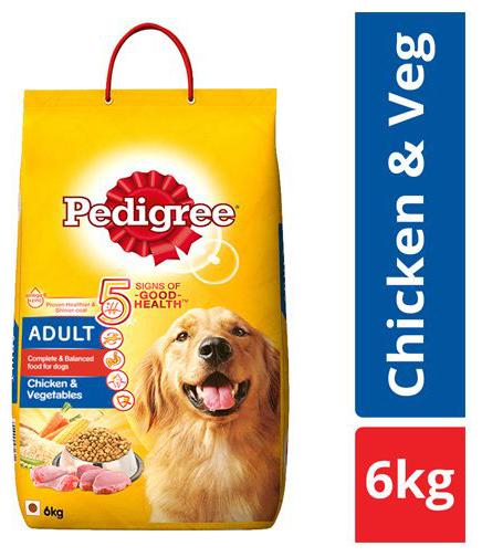 

Pedigree Dry Dog Food - Chicken Vegetables for Adult Dogs 6 kg