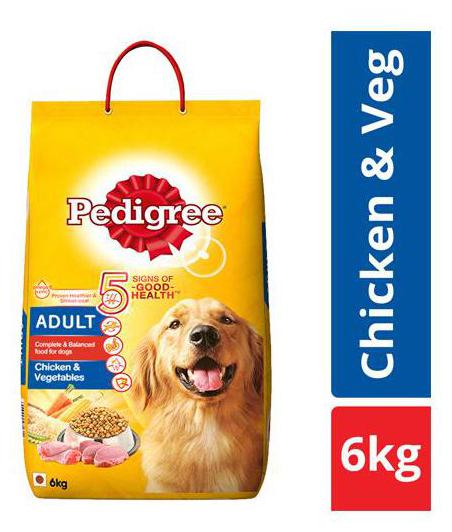 

Pedigree Dry Dog Food - Chicken Vegetables for Adult Dogs 6 kg