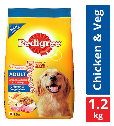 

Pedigree Dry Dog Food - Chicken Vegetables For Adult Dogs 1 2 kg