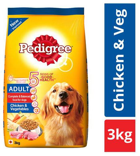 

Pedigree Dry Dog Food - Chicken Vegetables for Adult Dogs 3 kg