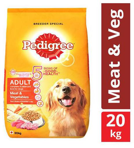 

Pedigree Meat Vegetables Dry Dog Food for Adult Dogs 20 kg