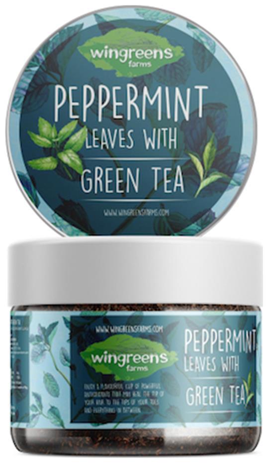 

Wingreens Peppermint Leaves with Green Tea 60g
