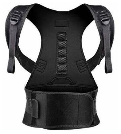 

Perify Posture Corrector Shoulder Back Support Belt Posture Corrector Therapy Shoulder Belt for Lower and Upper Back Pain Relief Large (Pack Of 1)