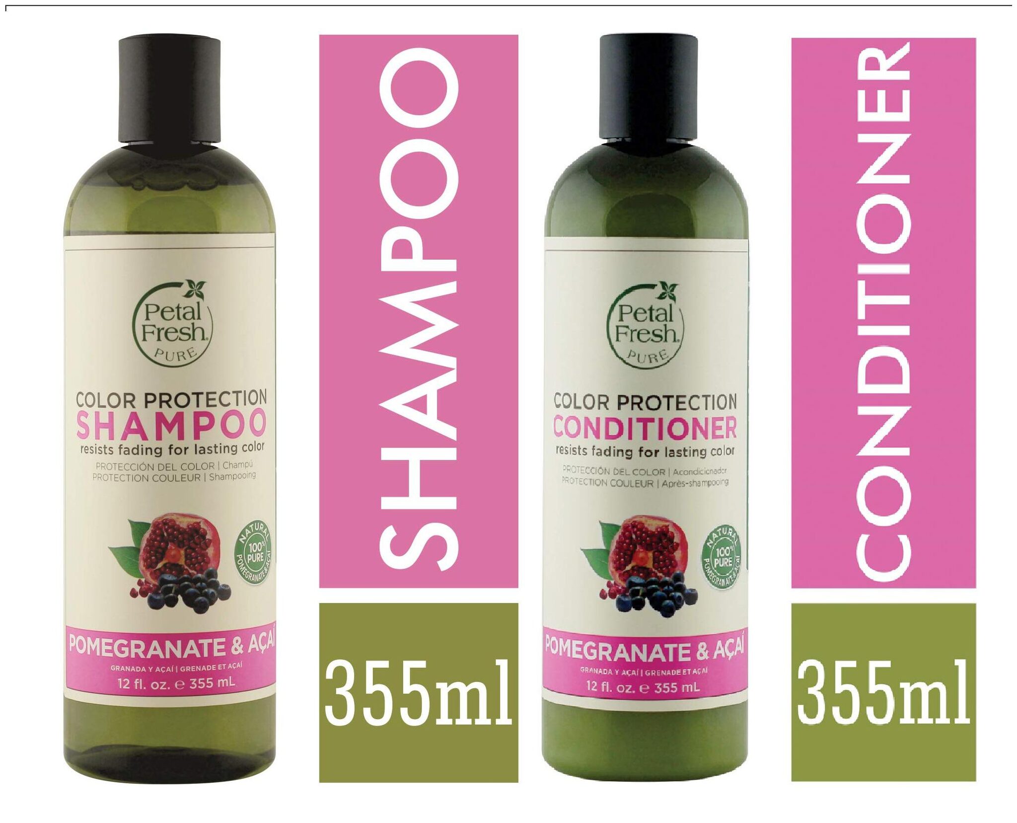 

Petal Fresh Pomogranate Acai Shampoo Conditioner Combo 355 ml each (Pack of 2)