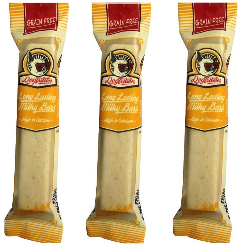 

Pets Empire Long Lasting Dental Milk Bar Made with Chicken or Chicken Liver and Milk Snack Dog Treat (Chicken 50g (Pack of 3)