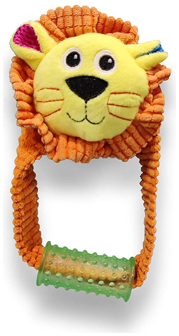 

Pets Empire Squeaky Dog Toy Soft Plush Pet Chew Toy with Tug Rope (Orange)