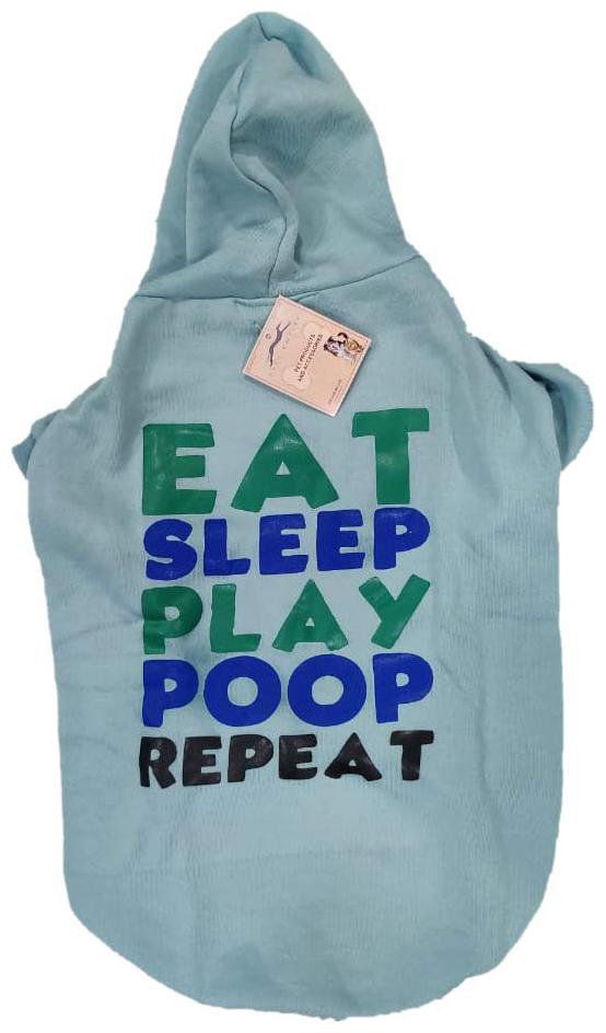 

Pets Empire Eat Sleep Play Poop Repeat Dog Coats Chihuahua Clothes Sweatshirt Pet Puppy Cat Jacket (26 Inch Blue)