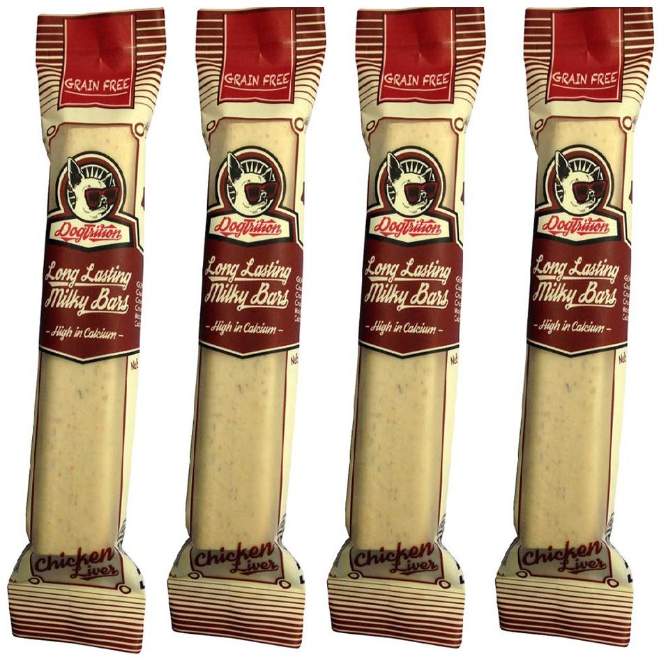

Pets Empire Long Lasting Dental Milk Bar Made with Chicken or Chicken Liver and Milk Snack Dog Treat (Liver Chicken 50g (Pack of 4)