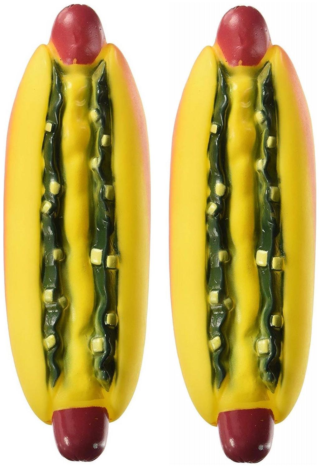 

Pets Empire Pet Hot Dog Chew Toys Squeaky Sound Toy Toys for Small Dogs Puppy (Pack of 2)