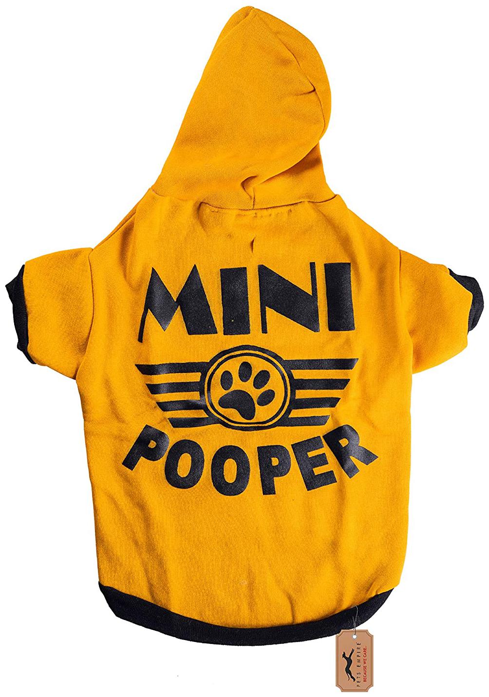 

Pets Empire Mini Pooper Dog Coats Chihuahua Clothes Sweatshirt Pet Puppy Jacket Yellow L (Pack of 1)
