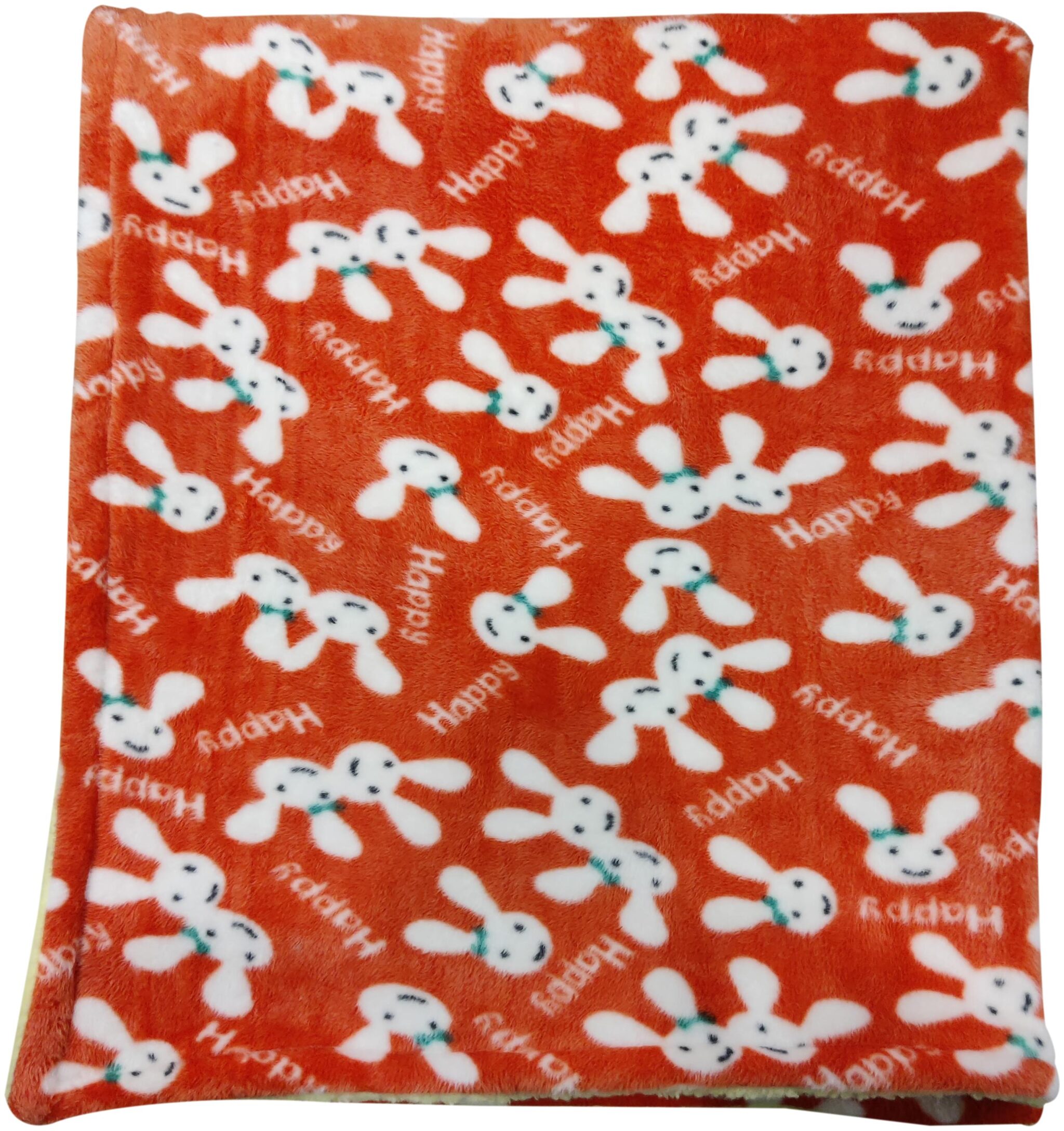 

Pets Empire Pet Dog Blanket Fluffy Fleece Fabric Soft and Cute Warm Rabbit Print Blanket Throw Washable for Cats and Dogs Grey Size 50 X 44 inch (Orange)