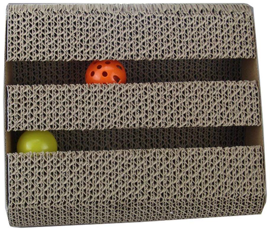 

Pets Empire Cat Scratching Pad Toy with Inside Bell Balls Pack of 1