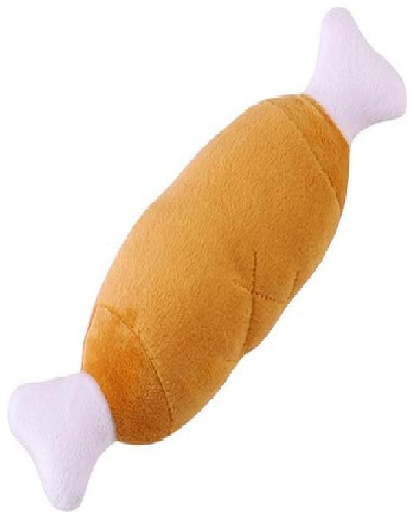 

Pets Empire Plush Bone Chicken Legs Shape Sound Soft Play Toy for Pet Dog