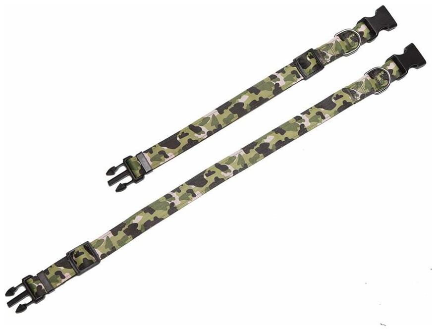 

Pets Empire Durable Safe Strong Matching Nylon Army Print Adjustable Dog Collar and Leash Set For Medium Large Dogs and Cats Great For Walking and Training 1 Piece Color May Vary