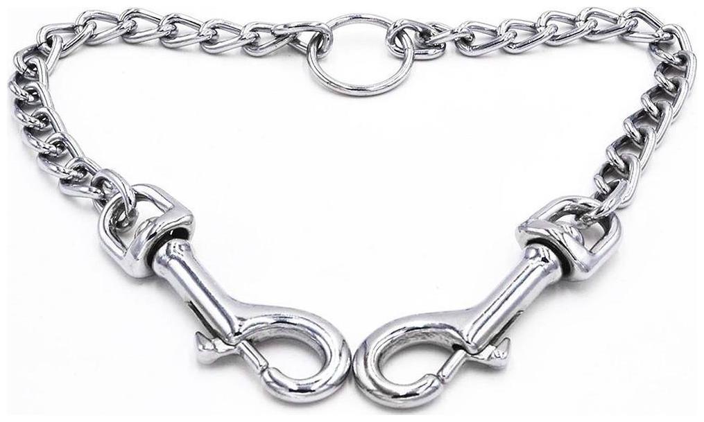 

Pets Empire Metal Double Dog Lead 2 Way No Tangle Coupler Double Pet Dog Chain Lead Leash (L) pack of 1