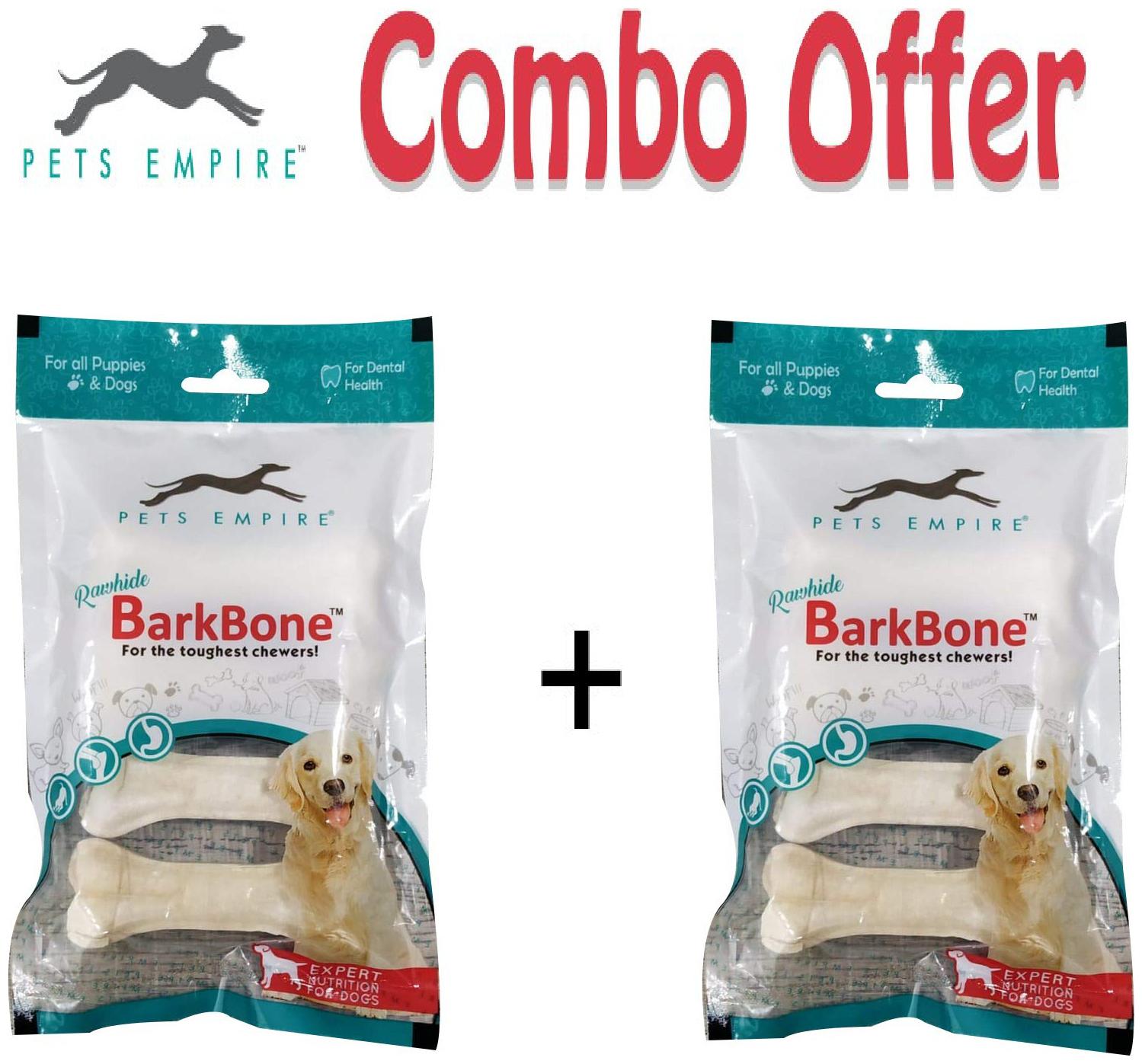 

Pets Empire Pressed Dog Bone (XLarge 8-inch) 8 inch Bone X 4 pcs Pack Of 2