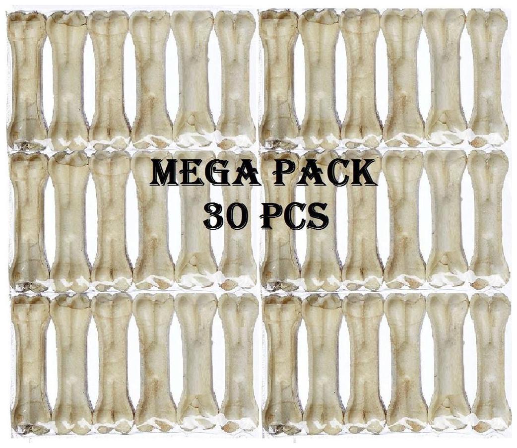 

Pets Empire Rawhide Pressed Chew Dog Bone Mega Pack 7 62 cm (3 ) 30 pcs