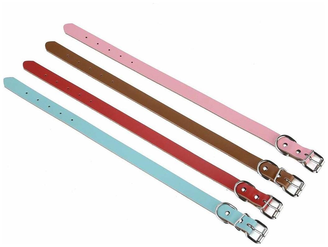 

Pets Empire PU Leather Dog Pet Collar Waterproof- Adjustable for Small Cats and Puppy Dog - 1 Piece Color May Vary