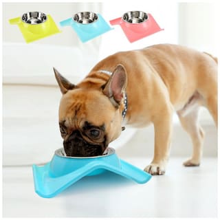 Buy Pets Empire Dog Bowl Plastic Stainless Steel Combo Puppy Cat