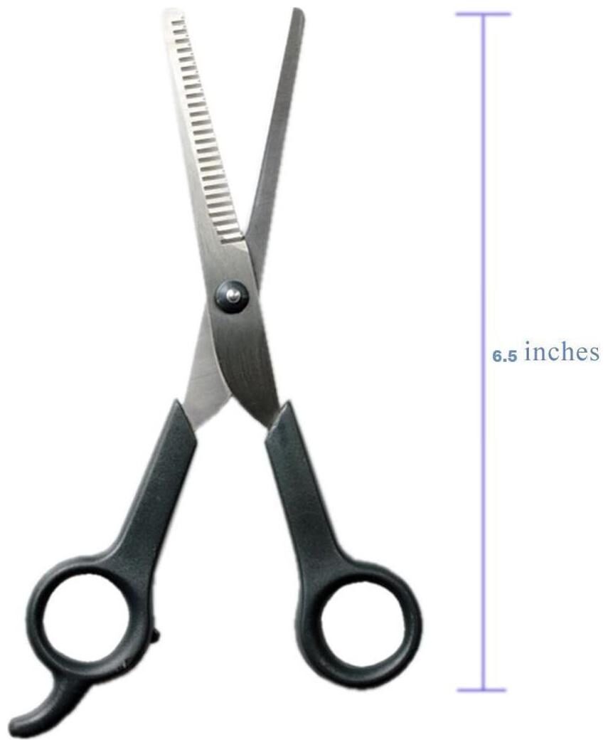 

Pets Empire Professional Pet Thinning Scissors Suit for Dog Cat Pet Durable Stainless Steel Professional Grooming Tool with Toothed Blade 1 Piece Color May Vary