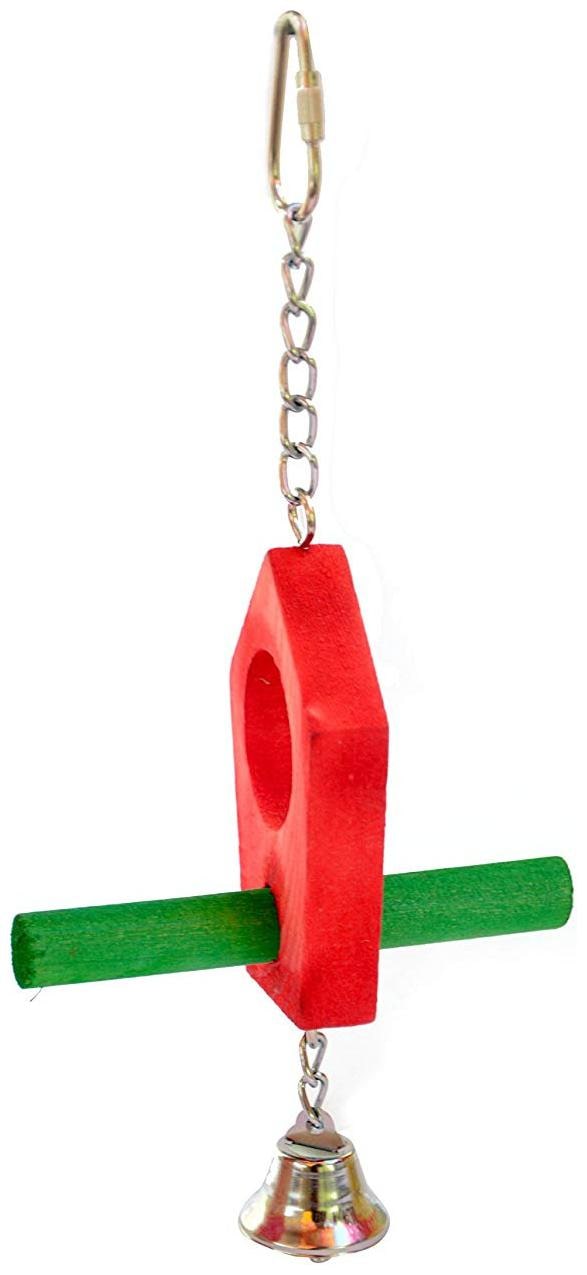

Pets Empire Bird Parrot Colorful Swing Cage Stand Hanging Toy For Small Birds Pack Of 1
