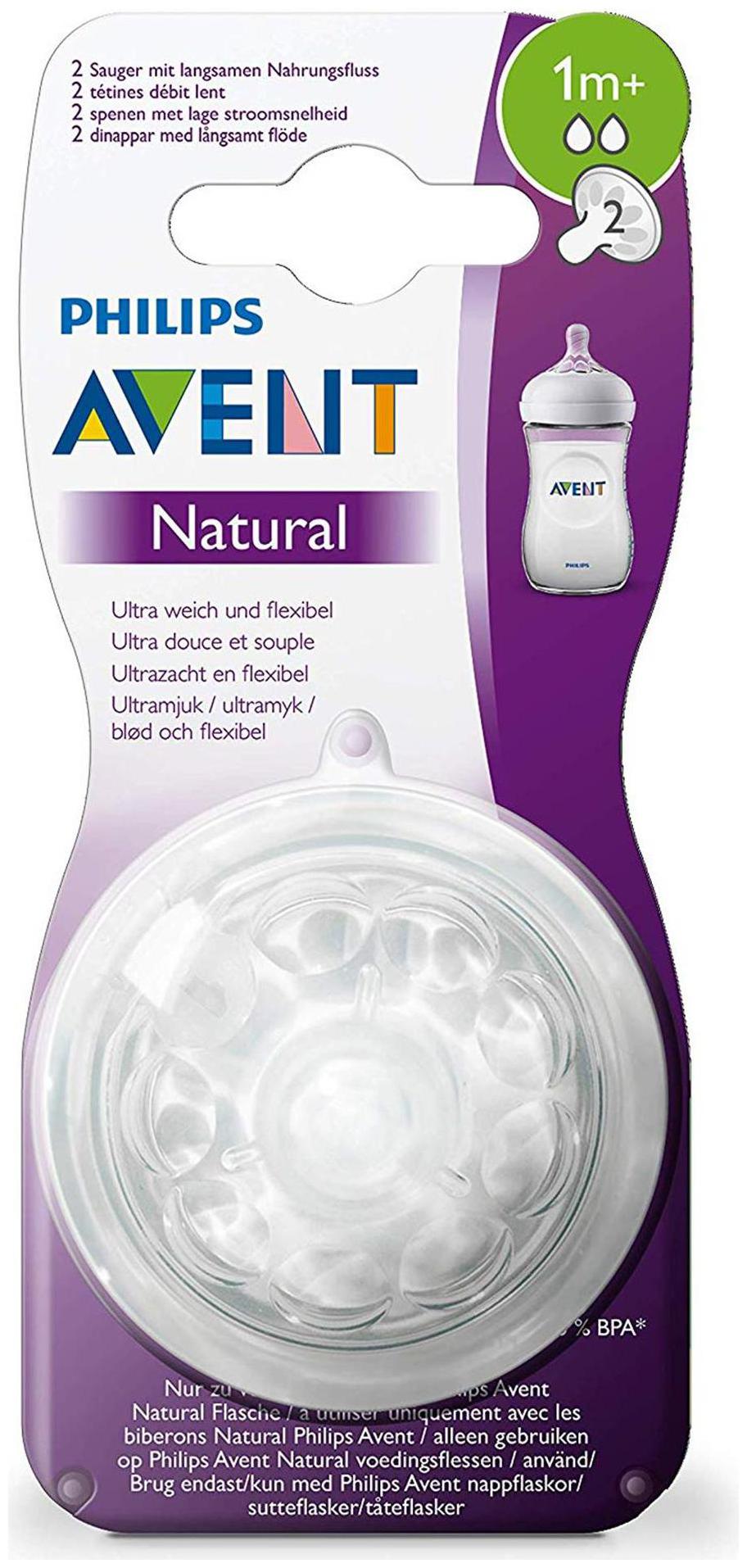 

Philips Avent Natural Teat Slow Flow 1 Month (2 pcs)