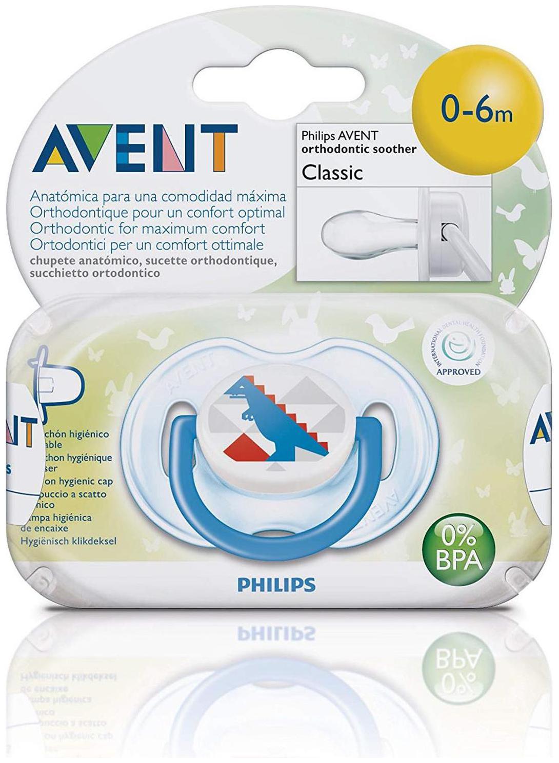 

Philips Avent 75156 Mini Orthodontic Freeflow Soothers Clear