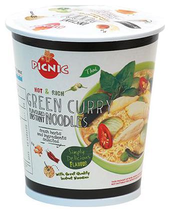 

Picnic Instant Thai Noodles - Hot Rich Green Curry 60 g