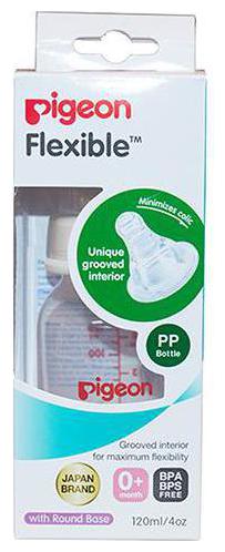 

Pigeon Plastic Feeding Bottle with Peristaltic Nipple 120 ml
