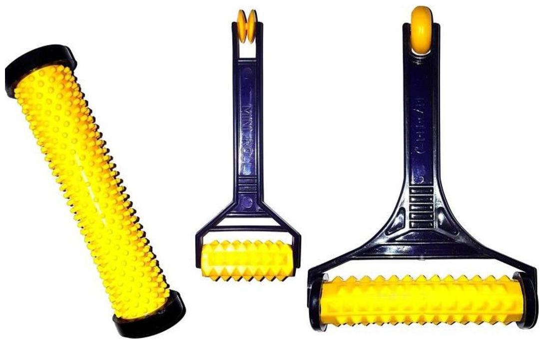 

Pin to Pen Acupressure Roller Combo Acupressure Roller Combo Massager (Yellow Blue)