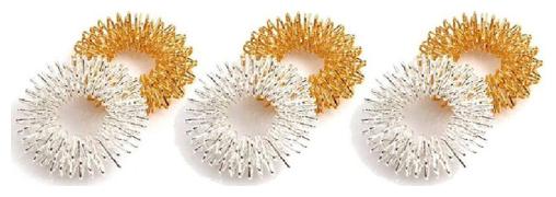 

Pin to Pen Sujok Ring Set of 6 Sujok Ring Set of 6 Massager (Multicolor)