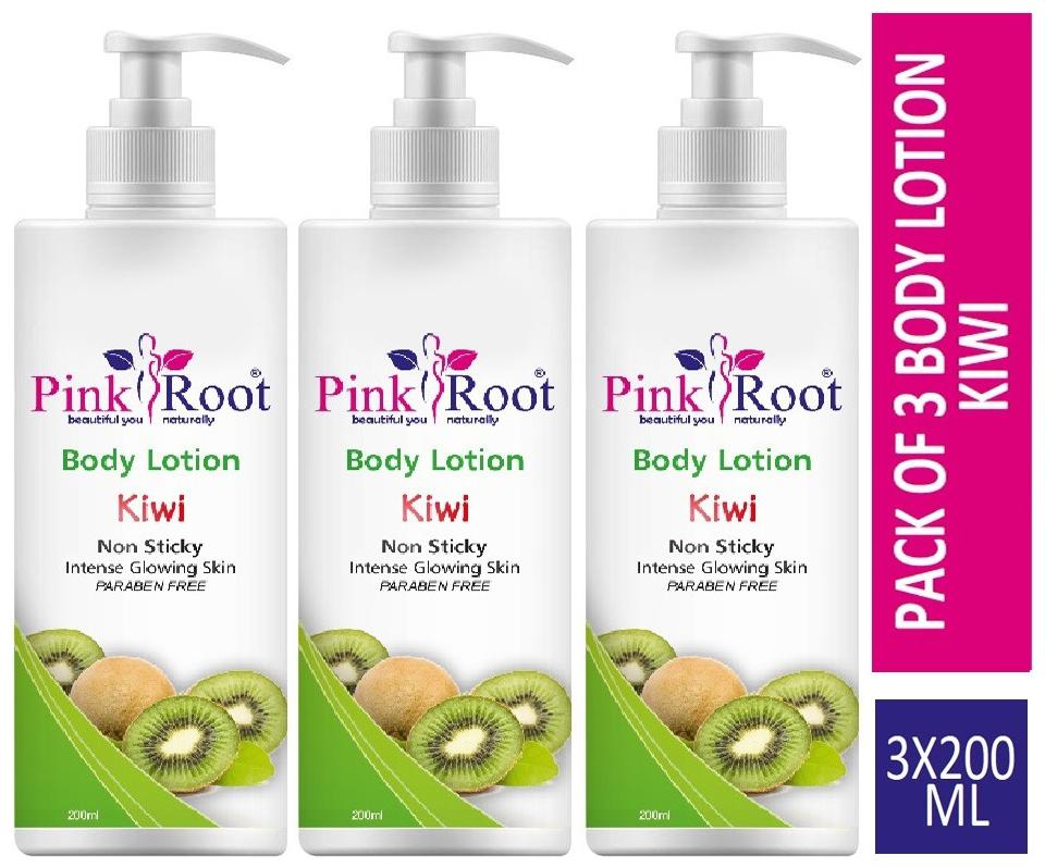 

Pink Root Body Lotion Kiwi 200ml (Pack of 3)