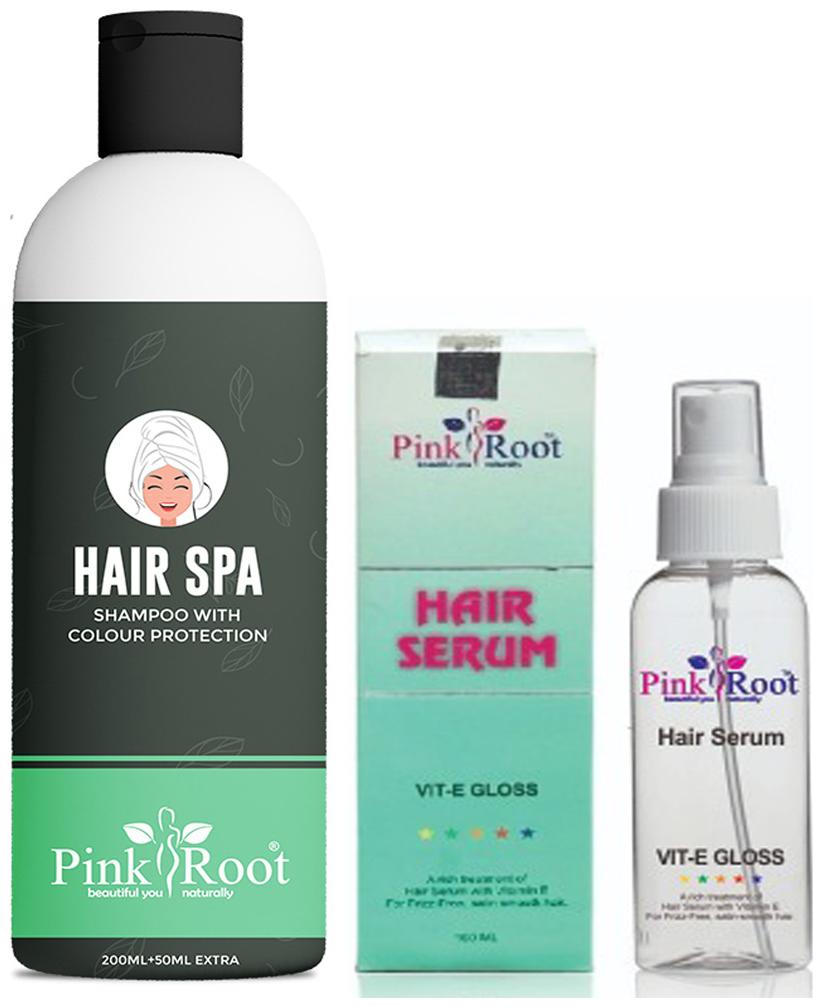 

Pink Root Hair Spa Shampoo (200 50)ml With Hair Serum (100ml)