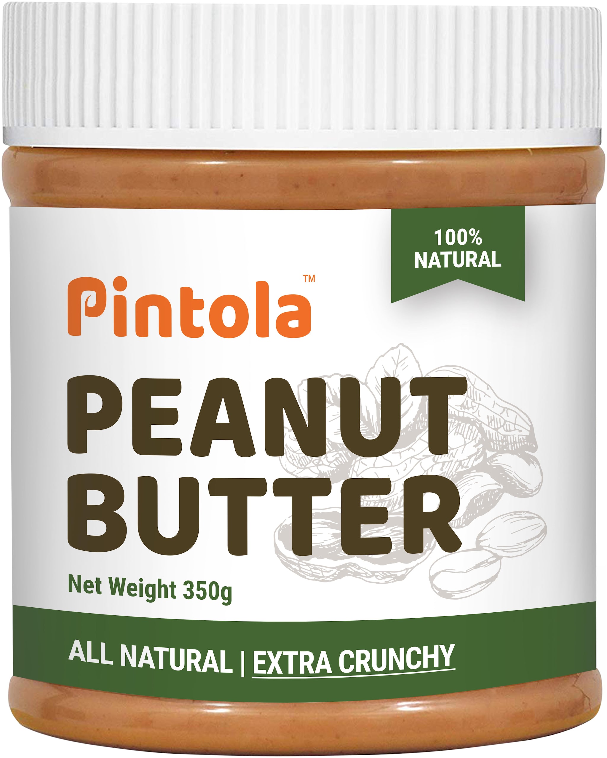 

Pintola All Natural Peanut Butter(Extra Crunchy) 350 g