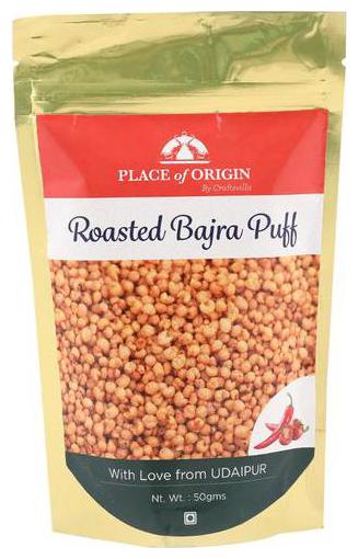

Place of Origin Roasted Bajra Puff - Tomato Chilli 50 g
