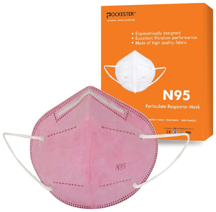 

Pockester Anti Pollution Activate N95 5 Layer Pink ( Pack of 1 )