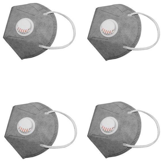 

Pockester Anti Pollution N-95 Mask With Filter -Grey ( Pack of 4 )