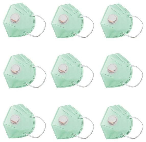 

Pockester Anti Pollution N-95 Mask With Filter -Green ( Pack of 9 )