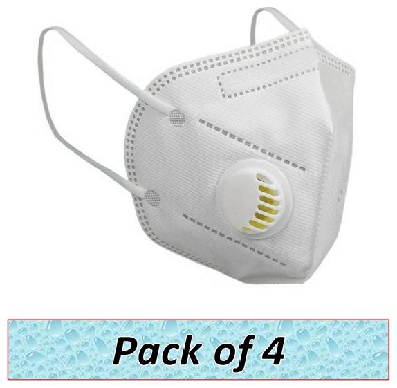 

Pockester Anti Pollution Activate 5 Ply Mask With Filter ( Pack of 4 )