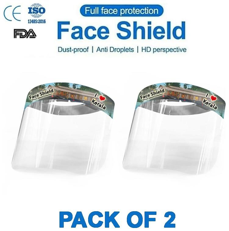 

Pockester I Love Kerala Face Shield Mask Full Face Protection (Pack Of 2)
