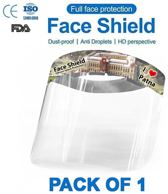 

Pockester I Love Patna Face Shield Mask Full Face Protection (Pack Of 1)