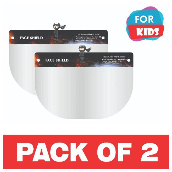 

Pockester KIDS Face Shield Mask Full Face Protection Safety Visor (Pack of 2)