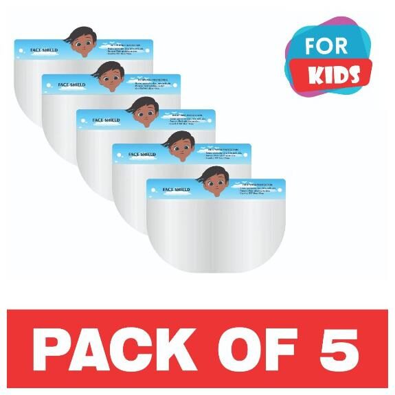 

Pockester KIDS Face Shield Mask Full Face Protection Safety Visor (Pack of 5)