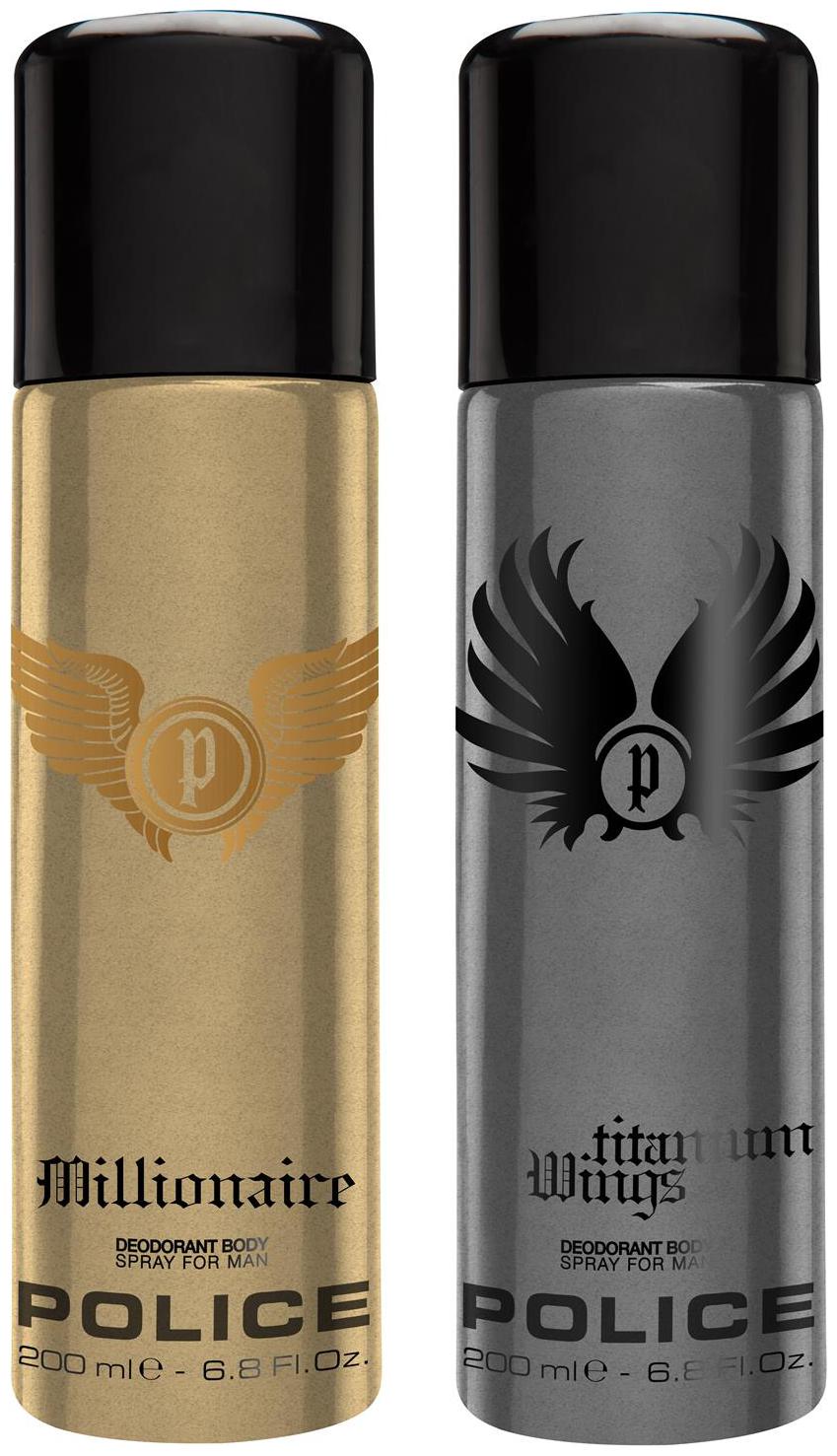 

Police Millionaire Wings Titanium Deo Combo Set(Pack of 2)