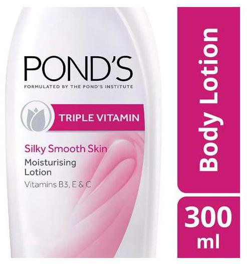 

Ponds Body Lotion - Moisturizing Triple Vitamin 300 ml