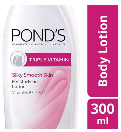 

Ponds Body Lotion - Moisturizing Triple Vitamin 300 ml