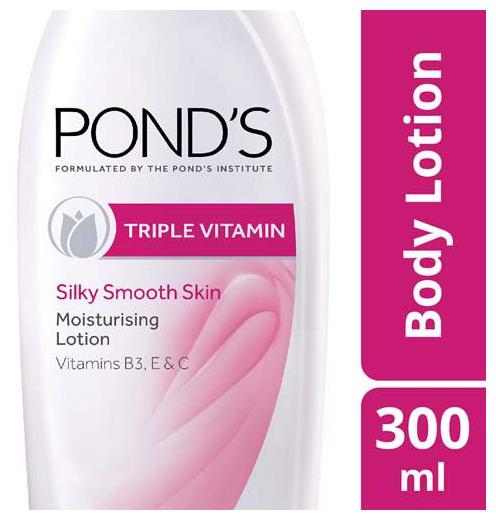 

Ponds Body Lotion - Moisturizing Triple Vitamin 300 ml