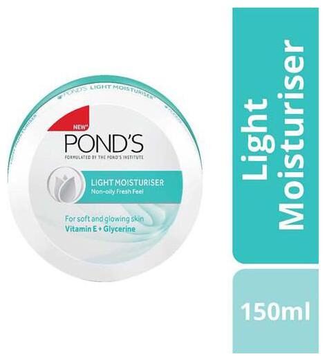 

Ponds Light Moisturiser All seasons Non Oily Fresh Glow 150 ml