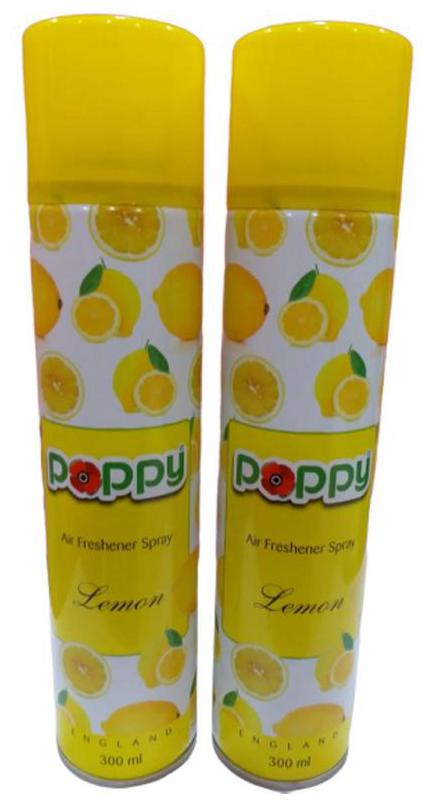 

Poppy New Premium LEMON Air Freshener 300 ml (Pack of 2)