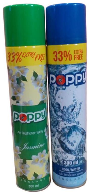 

Poppy New Premium JASMINE And COOL WATER Air Freshener 300 ml (Pack of 2)